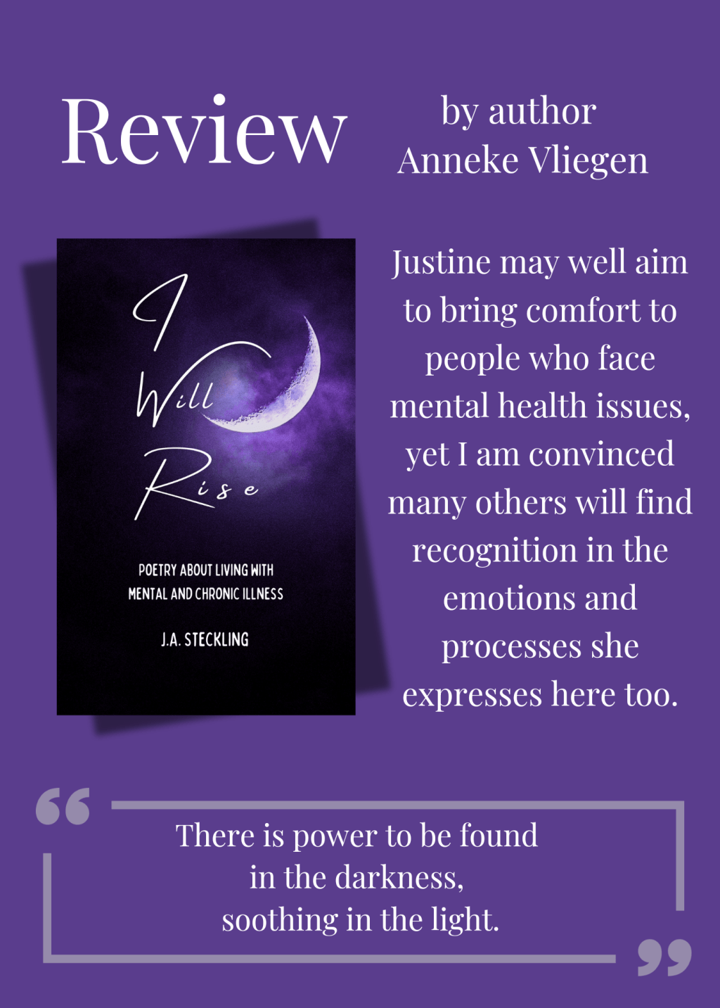 I Will Rise – Review by Author Anneke&nbsp;Vliegen